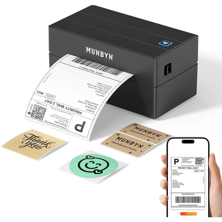 MUNBYN 130B - Bluetooth 4x6 shipping label printer