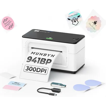 MUNBYN 941BP - 300 dpi Bluetooth 4x6 label printer