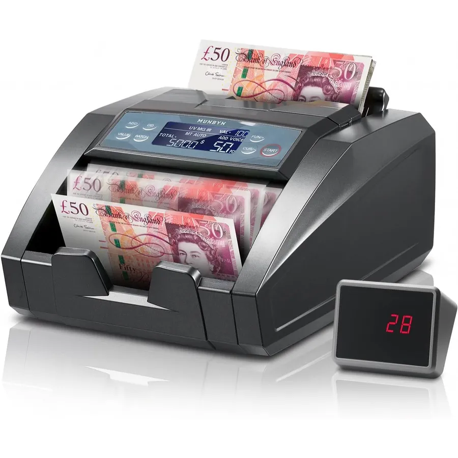 MUNBYN IMC27 - Money counter with GBP, EUR and USD value count
