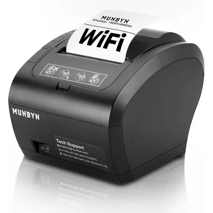 MUNBYN P047-WiFi - 80 mm Wi-Fi receipt printer with USB, LAN and RS232