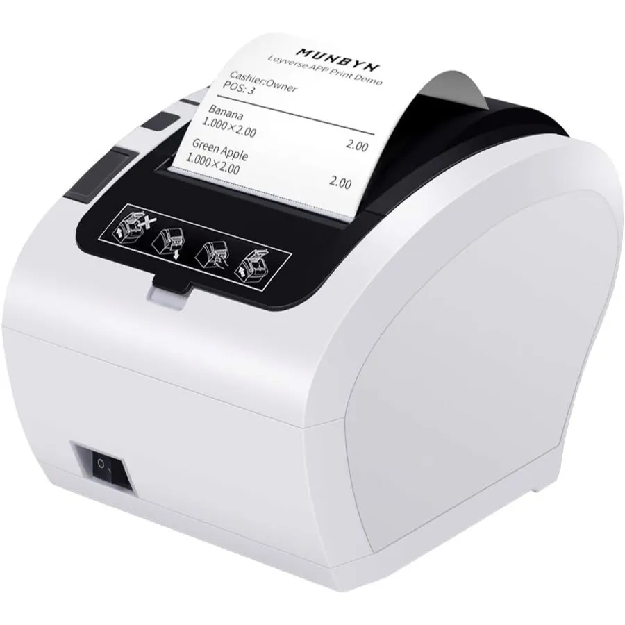 MUNBYN P047 - 80 mm USB and Ethernet receipt printer