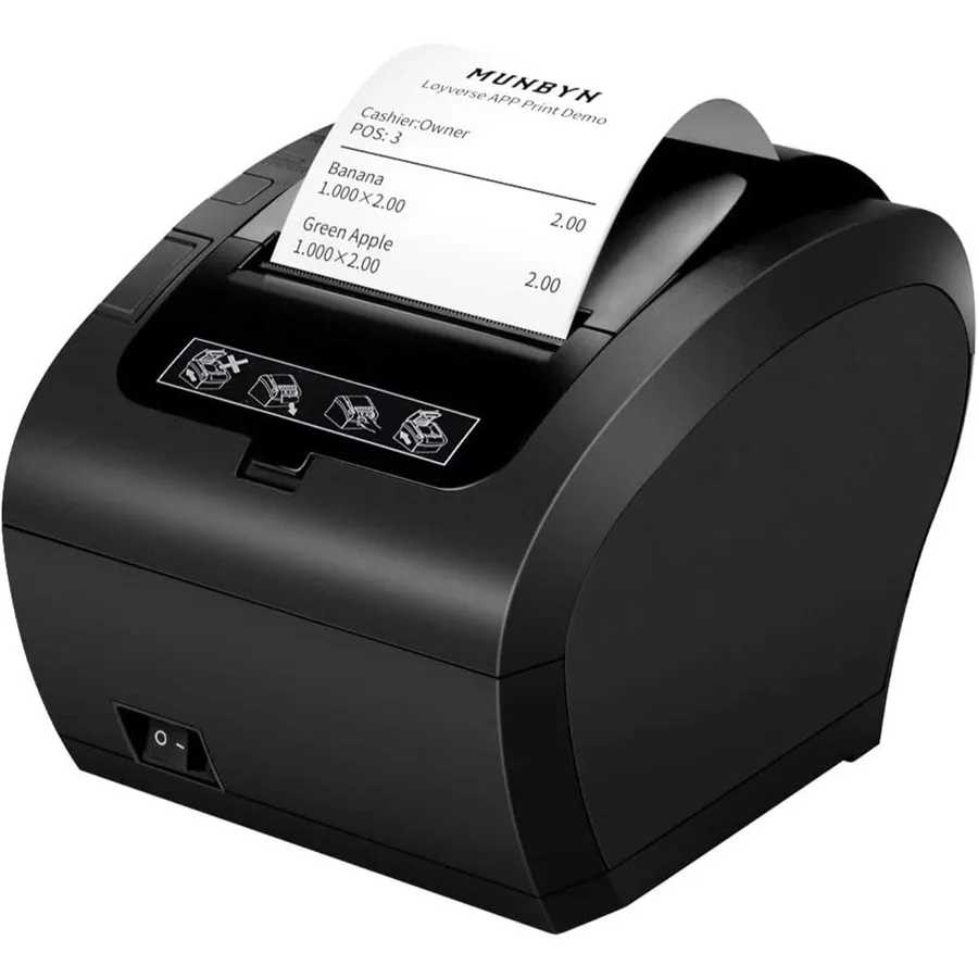 MUNBYN P047 USB/LAN - Impresora de tickets térmica de 80 mm