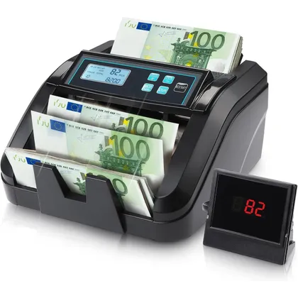 MUNBYN IMC51 - Compteuse de billets en euros 1100 billets/min
