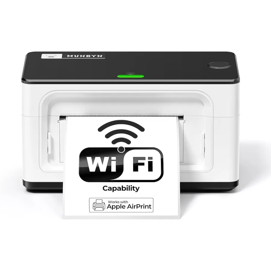 MUNBYN 941AP - Stampante per etichette Wi-Fi con AirPrint