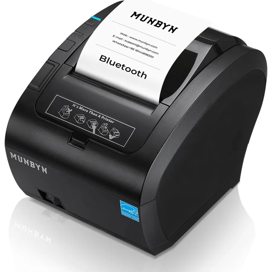 MUNBYN P047 - Stampante scontrini Bluetooth certificata MFi, 80 mm